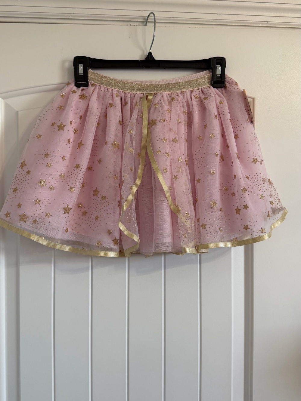 Gymboree Pink Tulle Skirt with Gold Star Accents